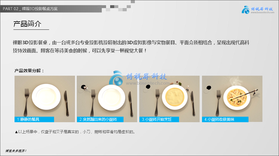 裸眼3D投影餐桌，讓創(chuàng)意飛一會(huì)兒-博視界科技