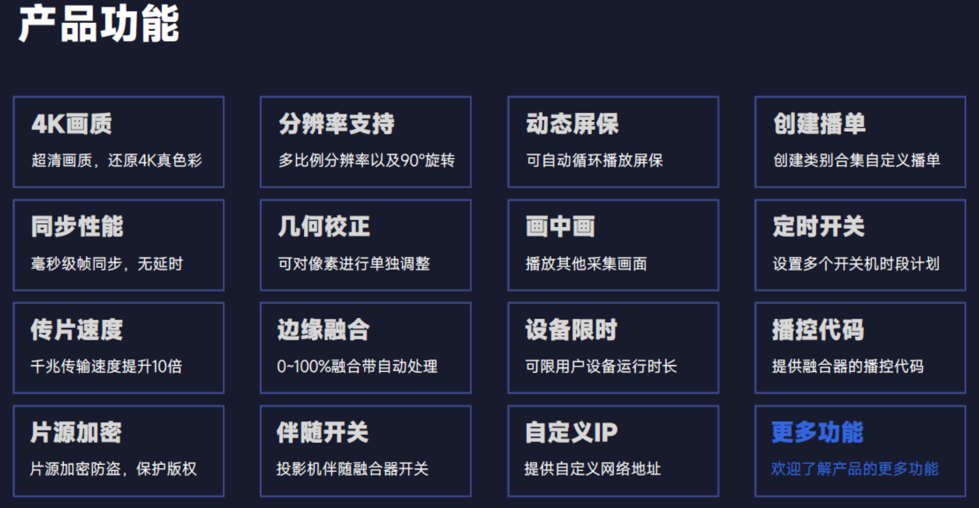 分布式硬件融合器v3.0,低成本高性能投影融合方案-博視界科技